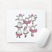 Llet Ghost Dancer Schattige Boo Dancing Halloween Muismat (Met muis)