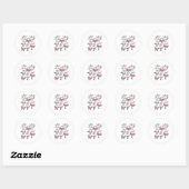 Llet Ghost Dancer Schattige Boo Dancing Halloween Ronde Sticker (Vel)
