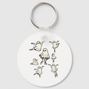Llet Ghost Llet Dancer Spooky Dance Teacher Hallow Sleutelhanger