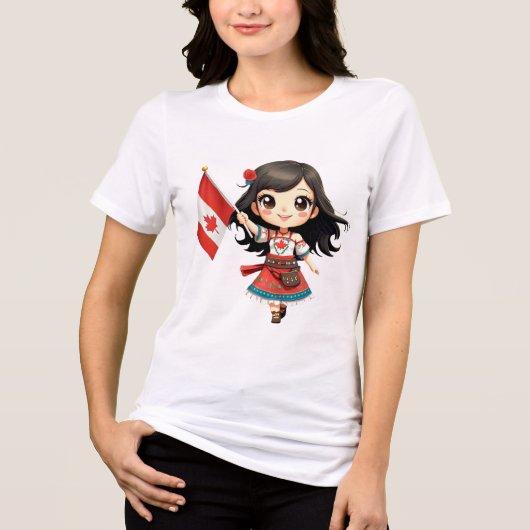 ¡Lleva un Toque Adorable y Divertido Contigo! Tri-Blend Shirt (Voorkant)
