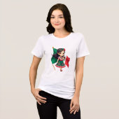 ¡Lleva un Toque Adorable y Divertido Contigo! Tri-Blend Shirt (Voorkant volledig)