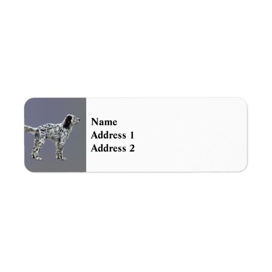 LLewellin Setter Etiket (Voorkant)