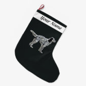 LLewellin Setter Grote Kerstsok (Voorkant (Hangend))