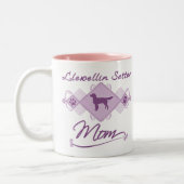 Llewellin Setter mama Tweekleurige Koffiemok (Links)