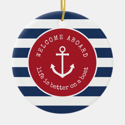 Llife is beter op een kerst-plein. keramisch ornament (Voorkant)