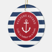 Llife is beter op een kerst-plein. keramisch ornament (Links)