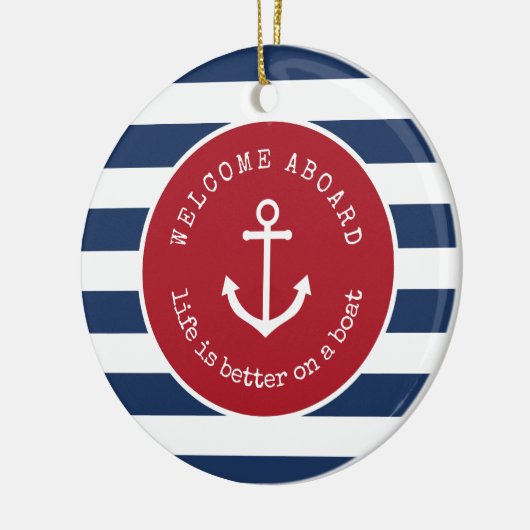 Llife is beter op een kerst-plein. keramisch ornament (Links)