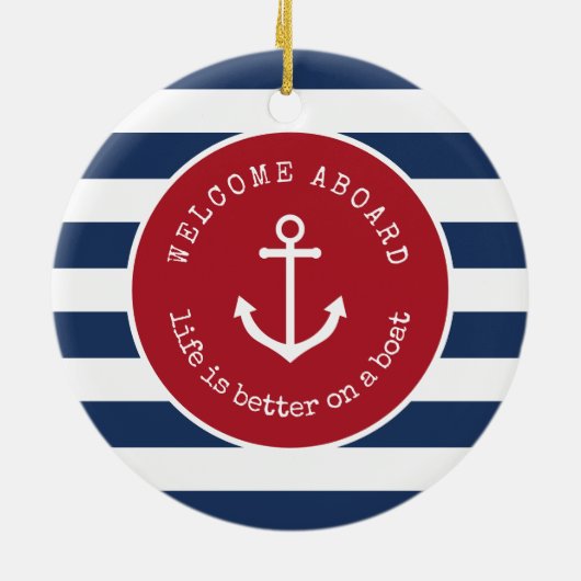 Llife is beter op een kerst-plein. keramisch ornament (Achterkant)