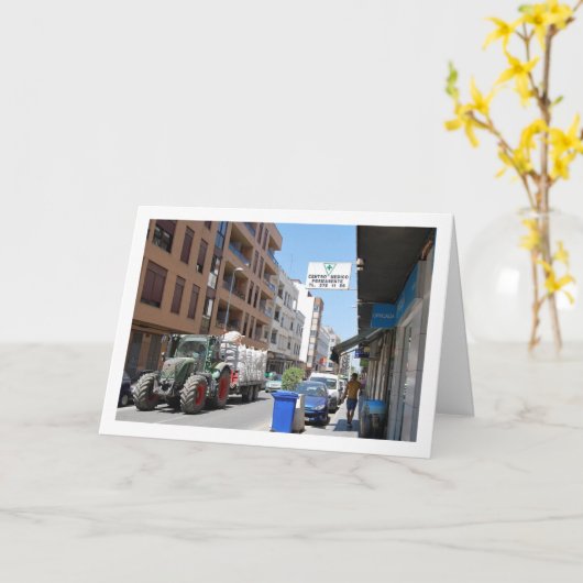 Lliria Town, Valencia, Spanje, Español Kaart (Gele Bloem)