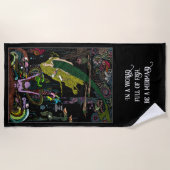 Llittle Mermaid Zee Witch Kleurrijk Strandlaken (Voorkant)