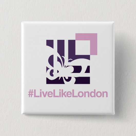 LLL Square-knop Vierkante Button 5,1 Cm (Voorkant)