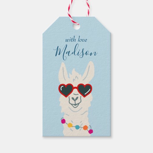 Lllama Alpaca Favor Cadeau Label Fiesta Party Cadeaulabel (Voorkant)