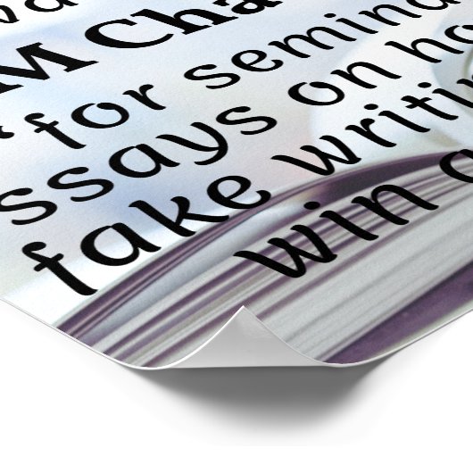 LLM Chatbot winnaar Nobelprijs voor Literatuur Poster (Hoek)