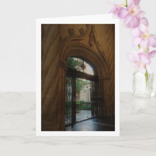 Llotja de la Seda Entrance, Valencia City, España Kaart (Orchidee)