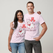 Llove You Llots - Kawaii Llama Valentine T-shirt (Unisex)