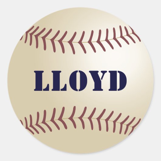 Lloyd Baseball Sticker/Seal Ronde Sticker (Voorkant)
