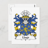 Lloyd Family Crest Briefkaart (Voorkant / Achterkant)