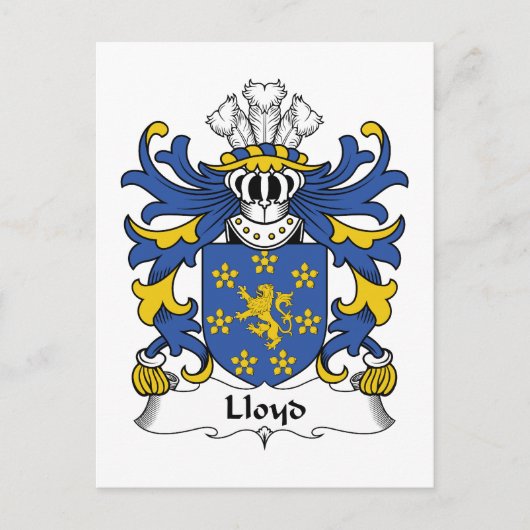 Lloyd Family Crest Briefkaart (Voorkant)