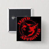 Lloyd goedgekeurde Square Button (Voorkant /achterkant)