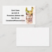 Lloyd llama Standard, 3,5 x 2,0-inch Visitekaartje (Voorkant / Achterkant)