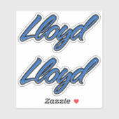Lloyd Name blue Aufkleber Sticker Stickerset (Vel)