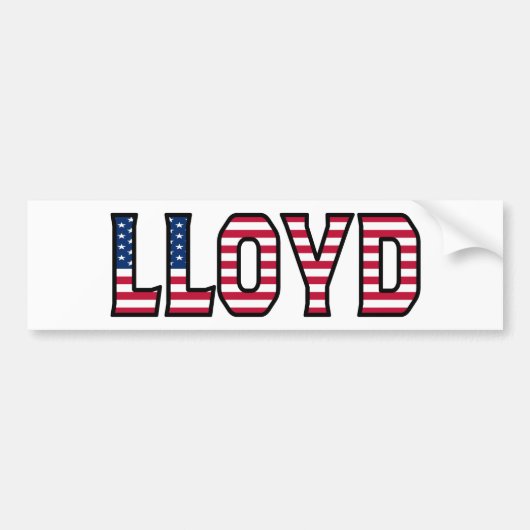 Lloyd Name Vorname USA Aufkleber Sticker Auto (Voorkant)