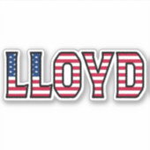 Lloyd Name Vorname USA Sticker Stickerset (Voorkant)