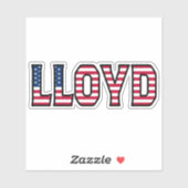Lloyd Name Vorname USA Sticker Stickerset (Vel)