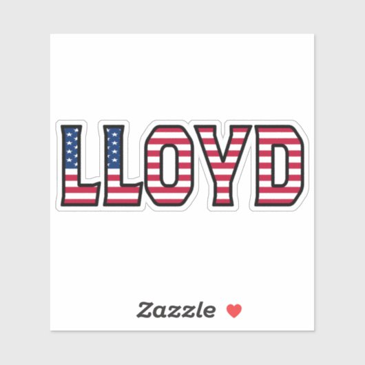 Lloyd Name Vorname USA Sticker Stickerset (Vel)