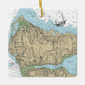 Lloyd Neck NY Kerstmis Keramisch Ornament (Voorkant)