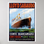 Lloyd Sabaudo Comte Biancamano Poster (Voorkant)