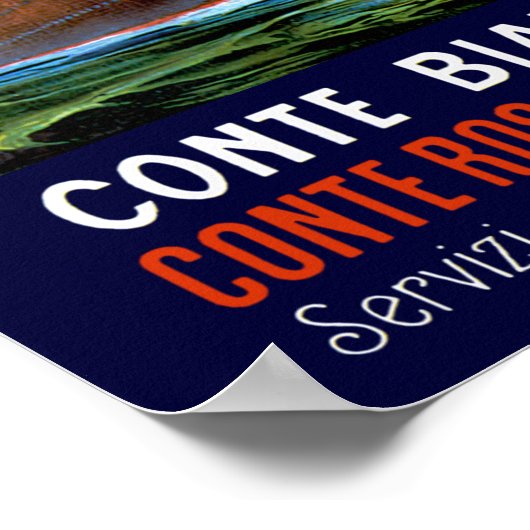 Lloyd Sabaudo ~ Conte Biancamano Poster (Hoek)