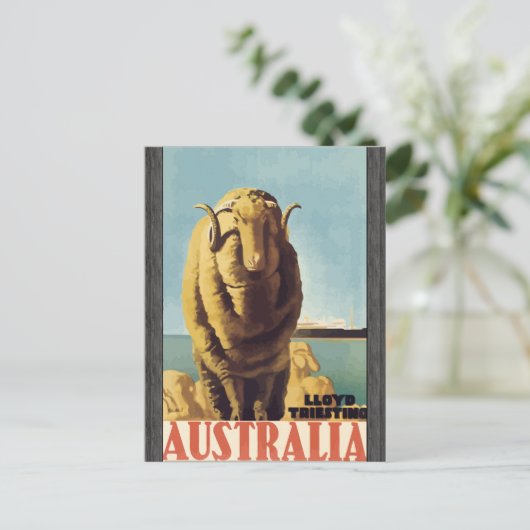 Lloyd Triesting Australia, Briefkaart (Staand voorkant)