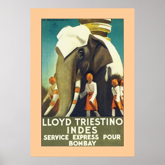 Lloyd Triestino Indes Poster (Voorkant)