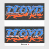 Lloyd Vorname Name Graffiti Aufkleber Sticker (Vel)