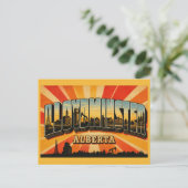 Lloydminster Alberta Grensstad Briefkaart (Staand voorkant)