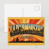 Lloydminster Alberta Grensstad Briefkaart (Voorkant / Achterkant)