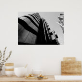 Lloyds Building Central London Black and white Poster (Keuken)