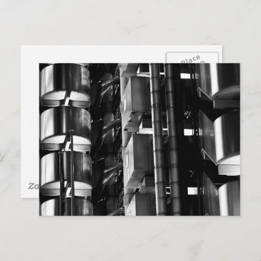 Lloyd's Building London Abstract Briefkaart (Voorkant / Achterkant)