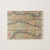 Lloyd's kaart van de benedenloop van de Mississipp Legpuzzel (Horizontaal)
