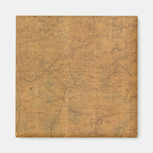 Lloyd's officiële kaart van de staat Tennessee Magneet