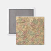 Lloyd's officiële kaart van de staat Virginia Magneet (Voorkant / Achterkant)