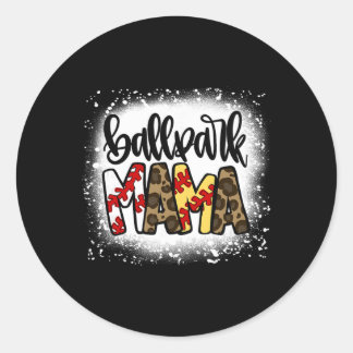 Llpark Mom Mama Sell Softll Mother's Day Bleached  Ronde Sticker