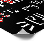 Lls Heart Funny Pharmacist Life Valentines Day Poster (Hoek)