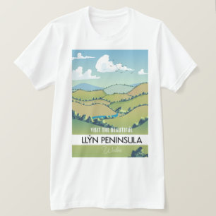 Lltsj n Peninsula Wales vakantie poster. T-shirt