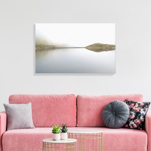 Llyn Llydaw in Snowdonia Canvas Afdruk (Insitu (Woonkamer))