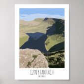 Llyn Y Fan Fach - Poster stijl afdrukken (Voorkant)