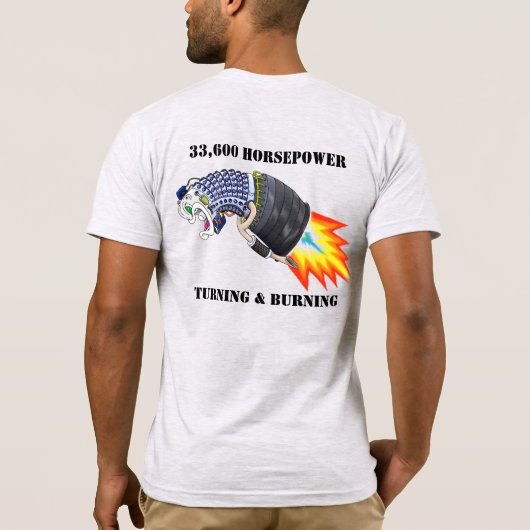 LM2500 met 30k HP/T&B contouren klink T-shirt (Achterkant)