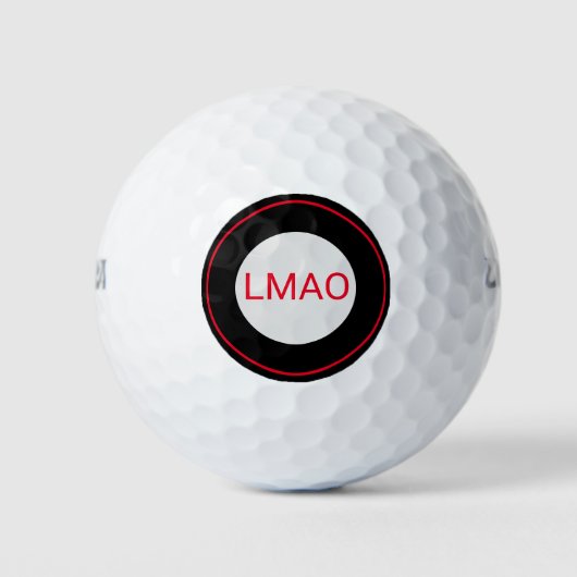 LMAO Humorous Golf Ball Golfballen (Voorkant)