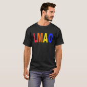 LMAO Internet Buzzwords Slogan T-Shirt (Voorkant volledig)